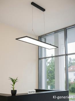 Preview: HOVER LED 41W UGR19 Pendelleuchte 3K/4K/5.7K CRI82 UP/DOWN 120x30cm COLORselect DIM 5.700lm
